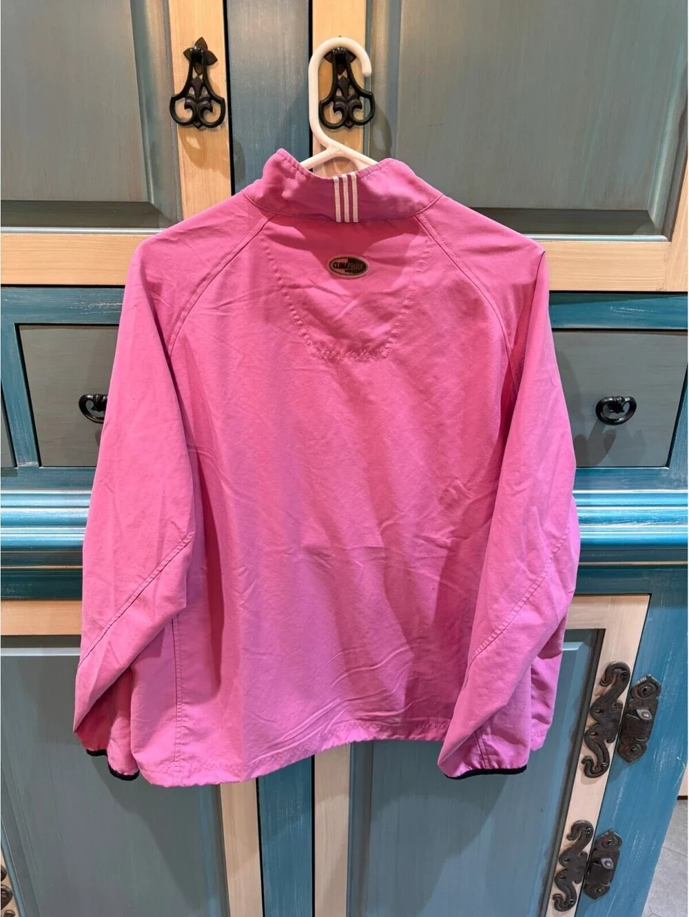Adidas Climalite Pink Quarter-Zip Pullover Jacket L